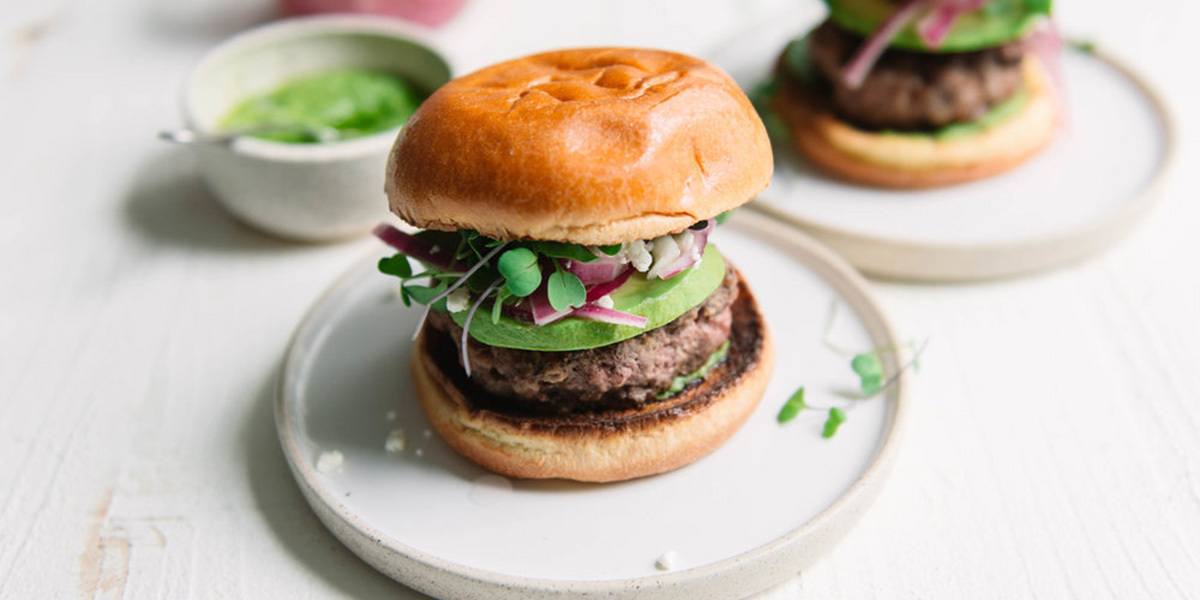 Burger With Microgreens