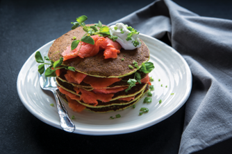 Pea-Shoot-Pancakes Pea-Shoot-Pancakes