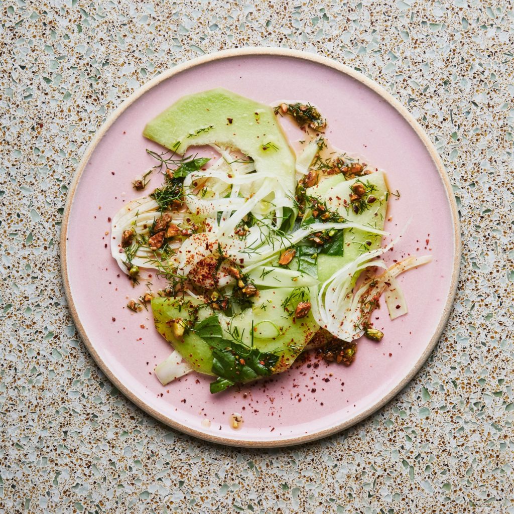 Honeydew And Fennel Salad With Basil